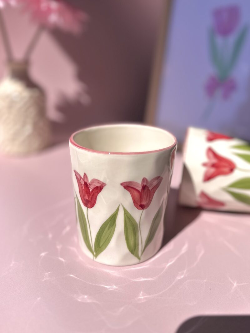 Tasse latte artisanale - Modèle BISOUS BISOUS