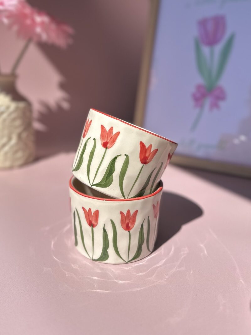 Tasse cappuccino artisanale - Modèle SOLEIL MATIN