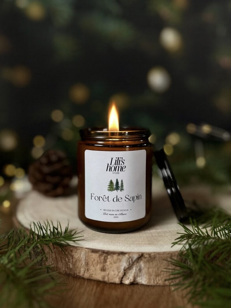 Bougie artisanale - FORÊT DE SAPIN