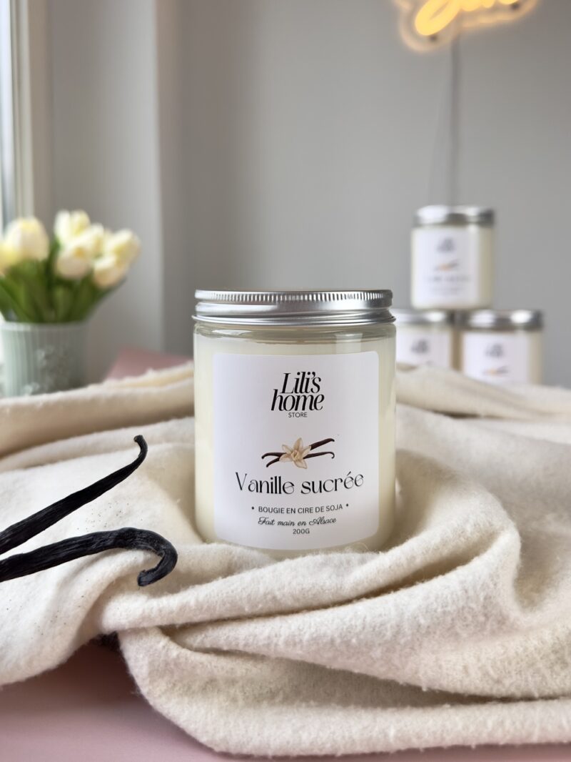 Bougie artisanale - VANILLE SUCRÉE