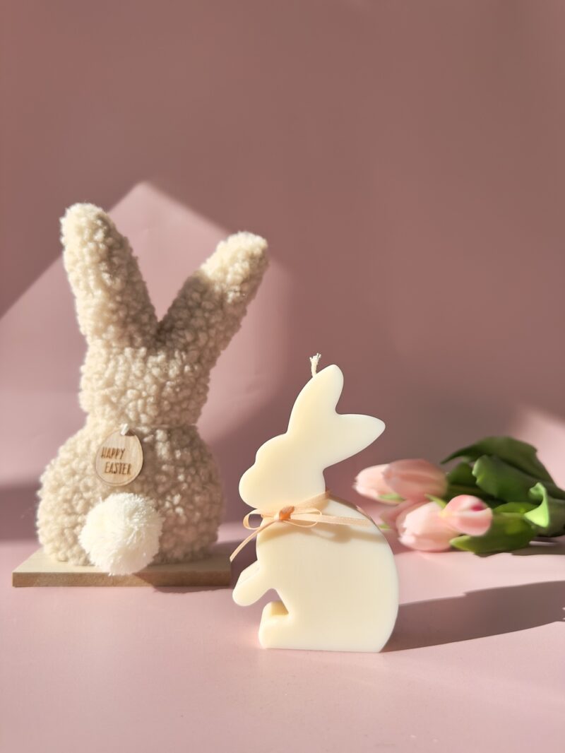Bougie artisanale - Lapin de pâques - Debout