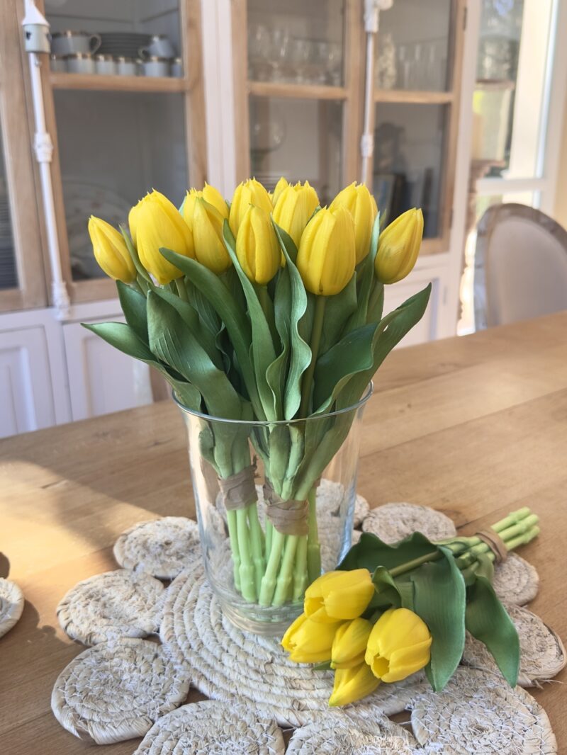 Bouquet de 5 tulipes - JAUNE