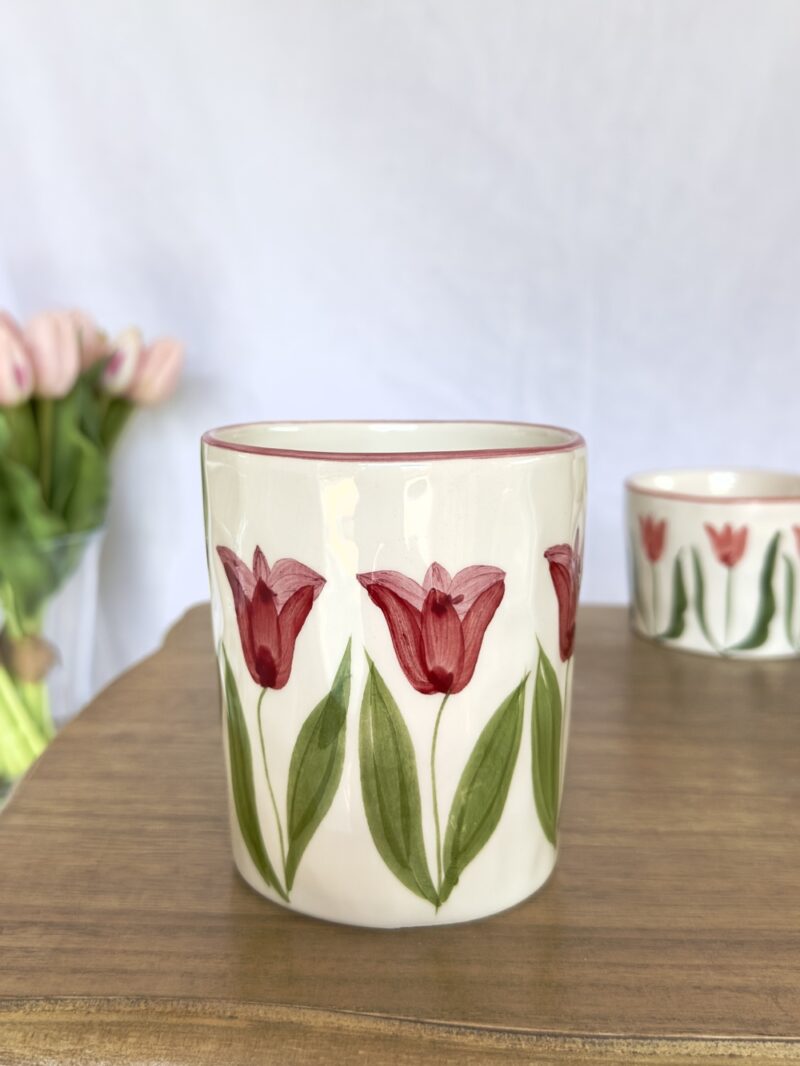 Tasse latte artisanale - Modèle BISOUS BISOUS