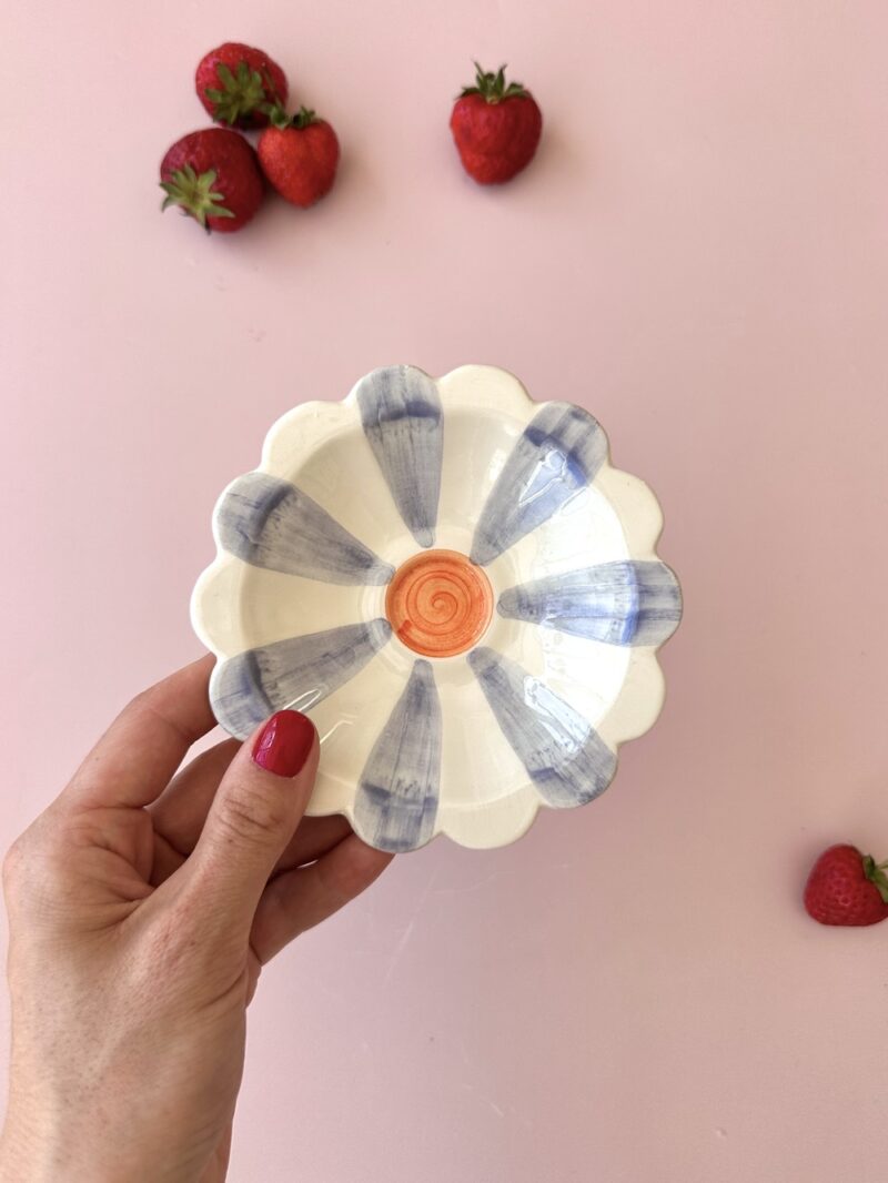Coupelle artisanale en céramique fleurs - Modèle POP CERAM LILAS