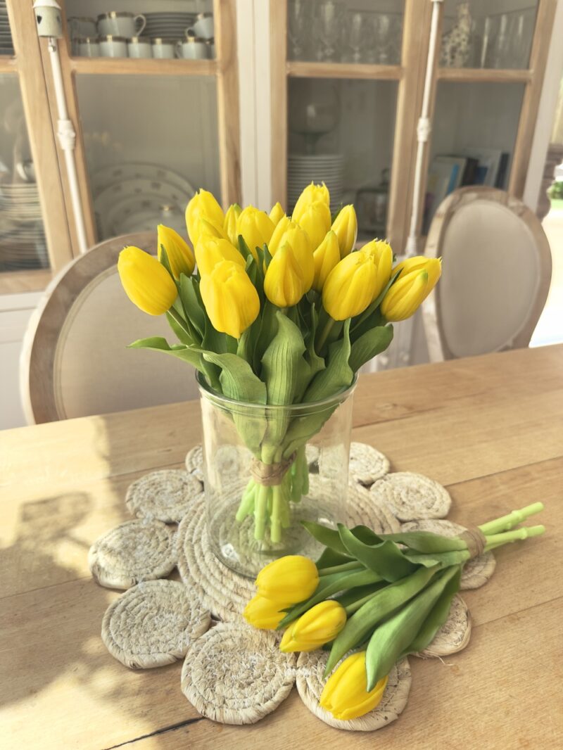 Bouquet de 5 tulipes - JAUNE