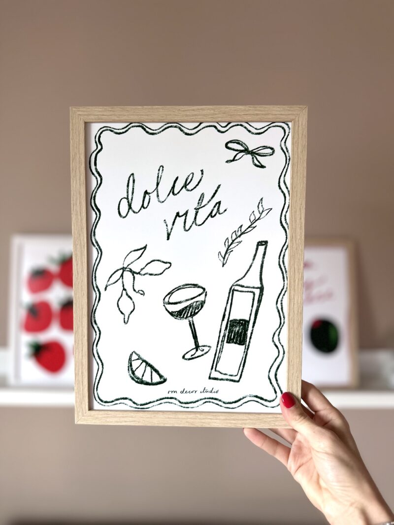 Affiche colorée - Modèle L'ART DE VIVRE - Sans cadre