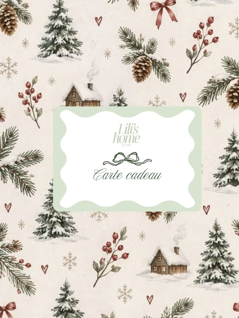 Notre carte cadeau de Noël